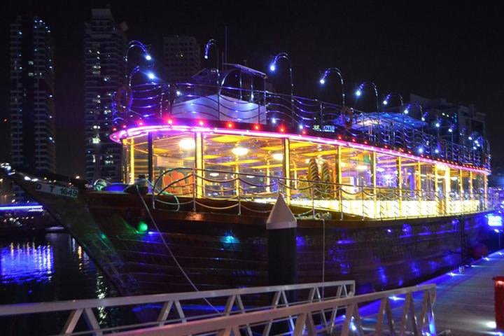 Dubai Marina Dhow Cruise Dinner with Return Transfer image