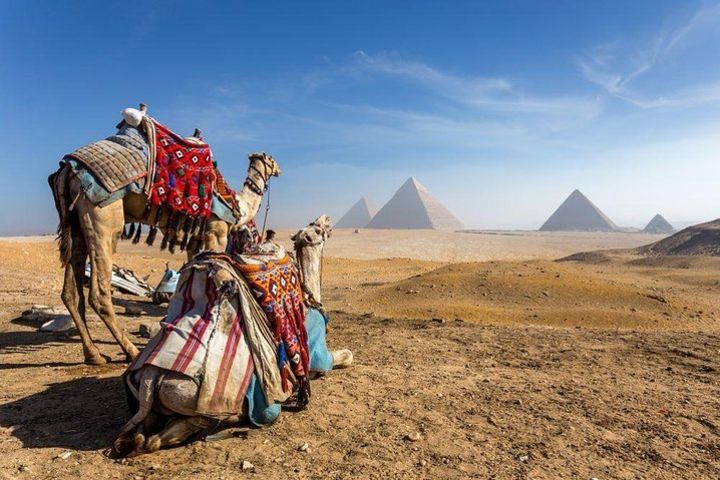 Over day from Cairo airport to Pyramids of Giza, Flouka boat image