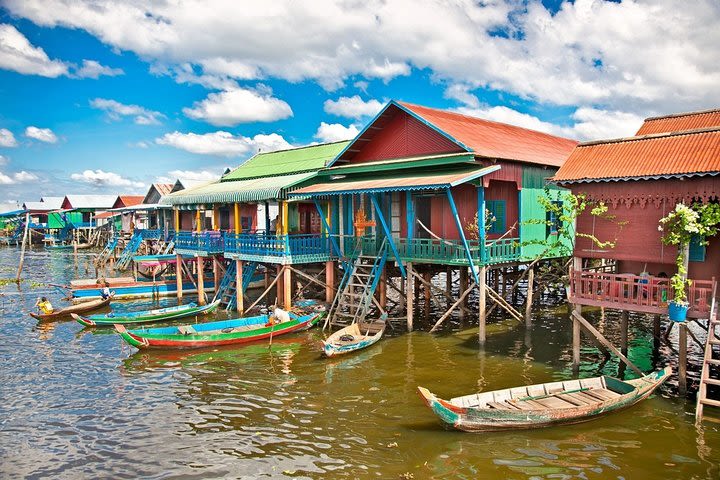 Half day discover Kompong Pluk floating village on Tonle Sap lake image