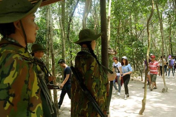 Cu Chi Tunnels VIP Group Tour with Luxury Vietnamese Buffet Lunch Half Day image