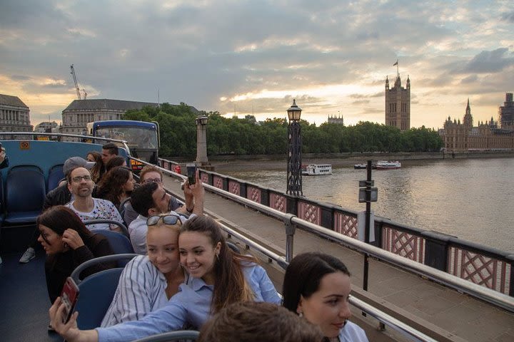 London by Night Sightseeing Open Top Bus Tour with Audio Guide image