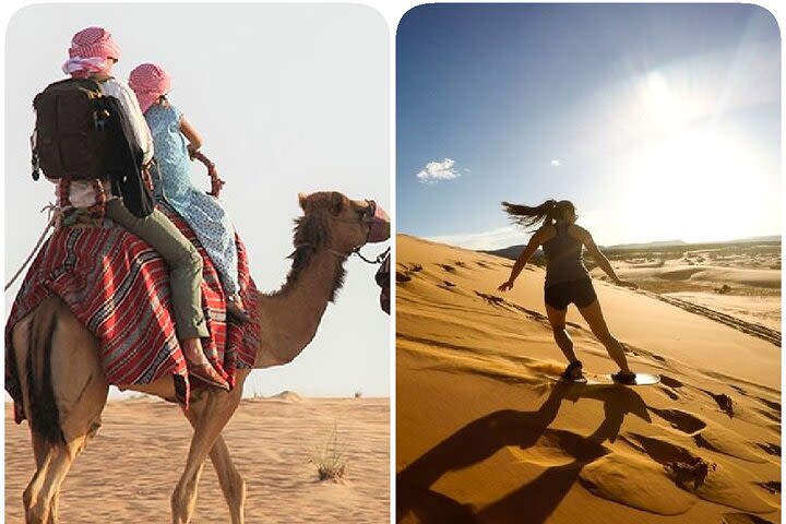 Desert Safari, Sand Boarding, Camel Ride, inland Sea Quick swim image