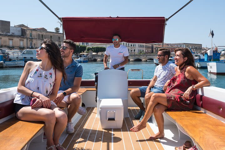 Boat tour of Ortigia, the historic center of Syracuse from the sea image