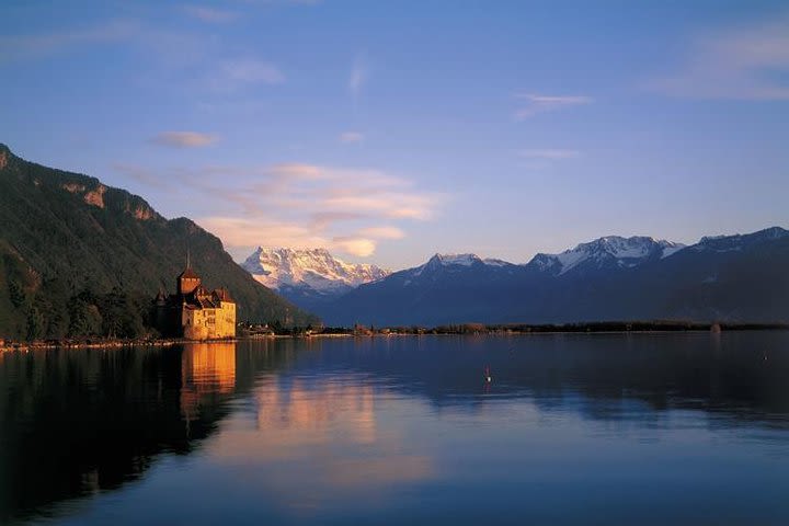 Montreux and Château de Chillon from Lausanne image