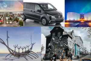 A collage of different places visited during the tour. 