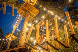 Haunted Glow in the Park at TreeRush Adventures near Omaha 3