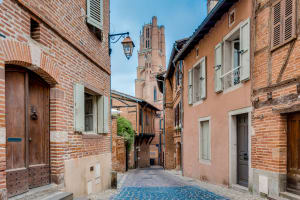 Medieval streets in the historic center of Albi