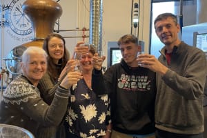 A tour group enjoying themselves together with the Guide from Your Friend in Reykjavik 