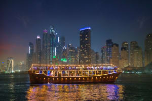 Tour Dubai: Marina Luxury Dhow Cruise with 5-Star Indian Dinner 3