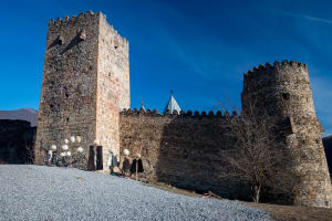 Ananuri fortress in winter