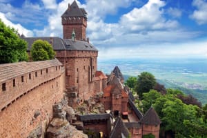 Haut-Koenigsbourg Castle visited on an Alsace small group tour from Strasbourg