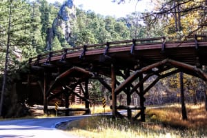 Pigtail Bridges of Iron Mountain Road in the Black Hills of South Dakota