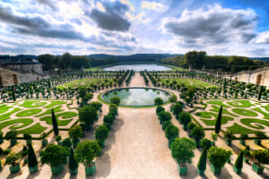 Formal gardens of Versailles designed by André Le Nôtre