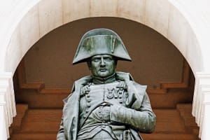 Statue of Napoleon Bonaparte inside Les Invalides