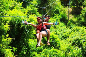 Roatan All-Inclusive Buggy Adventure, Zipline, Beach Pass plus Monkey-Sloth Park 3