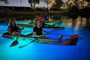 Neon Night Glow Clear Paddleboard or Clear Kayak in Paradise 4