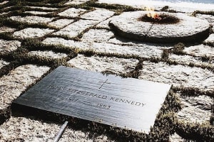 Marker for President John F. Kennedy at Arlington National Cemetery