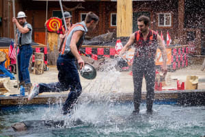 Lumberjack Show and Axe Throw Challenge 3