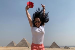 Cairo Layover excursion to Giza Pyramids Sphinx Coptic Cairo & Bazaar 3