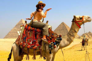 Camel Ride Trip  Around  Giza Pyramids During Sunrise Or Sunset 4