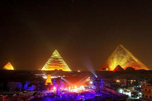Giza Pyramids Sound & Light Show At Night 3