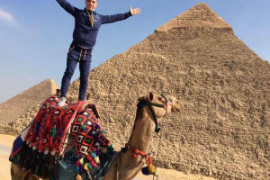 Camel Ride Trip at Giza Pyramids During Sunrise Or Sunset 4