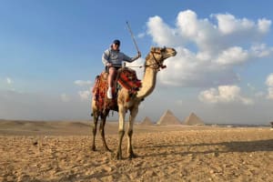Camel Ride Trip at Giza Pyramids During Sunrise Or Sunset 3