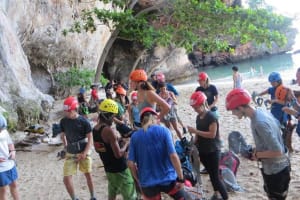 Rock Climbing at Railay Beach Krabi 4