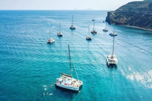 Santorini Catamaran Cruise with BBQ & Drinks 3
