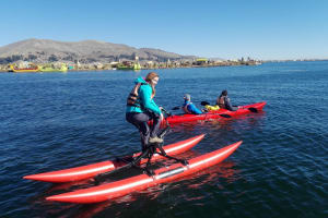 Water Bike to Uros Floating Islands at Lake Titicaca 4