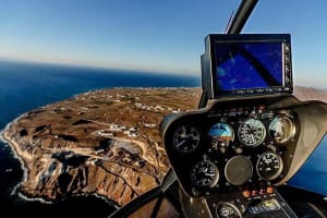 Hydra to Santorini Helicopter Transfer 3