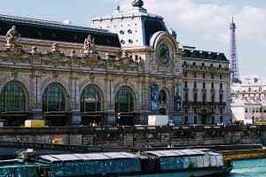 Exterior of the Musée d’Orsay beside the Seine in Paris