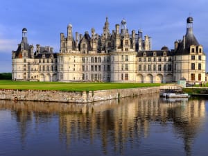 Panoramic view of Chambord Castle and grounds