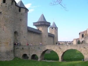 Comtal Castle inside the medieval city of Carcassonne