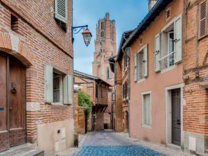 Medieval streets in the historic center of Albi