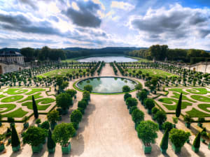 Formal gardens of Versailles designed by André Le Nôtre