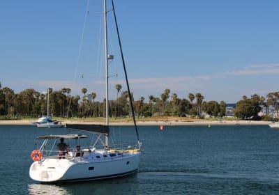 Sea Monkey Adventures 35 foot vessel on the San Diego Bay