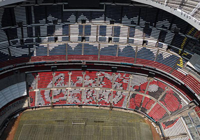 Football World Cup game at the Mexico City Stadium 2