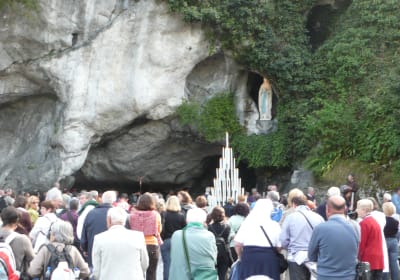 Grotto of Massabielle where the Virgin Mary appeared to Bernadette