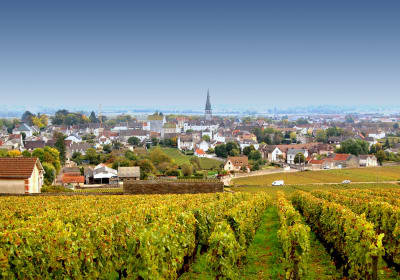 Historic wine village of Meursault in Burgundy’s Côte de Beaune