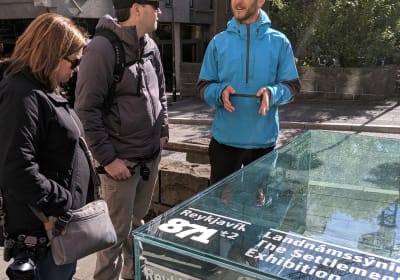 A Guide from Your Friend in Reykjavik explaining a exhibition piece.