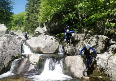 Canyoning en Ardèche dans le canyon Aéro Besorgues  2