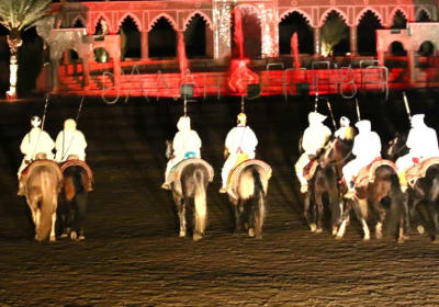 Moroccan dinner show Fantasia at Chez Ali in Marrakech. 2