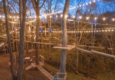 Haunted Glow in the Park at TreeRush Adventures near Omaha 2