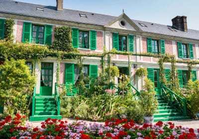 Pink house of Claude Monet in Giverny