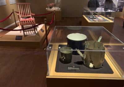 Artifacts from the actual ship, cooking pans