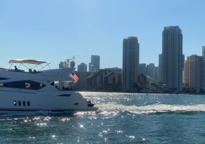 Miami Skyline Sunset Cruise with optional upgrade to Hard Rock Cafe & Sky Wheel 2