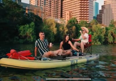 Giant Paddleboarding Austin's Springs and Party Island 2