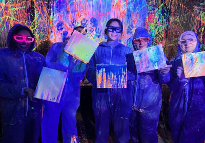 Glow in the Dark Splatter Paint Experience  2