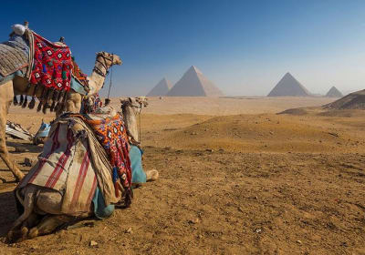 Camel Ride at Giza Pyarmids During Sunset 2